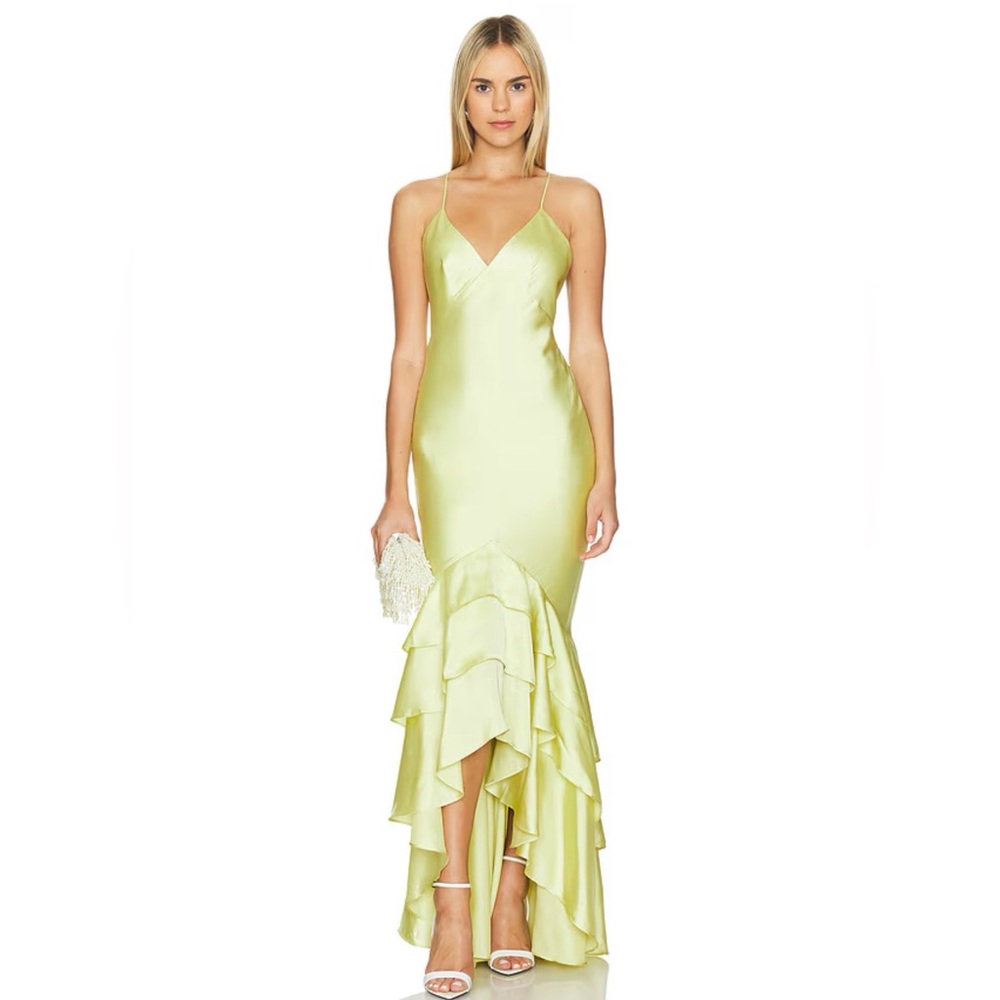 Cleo Gown in Melon Green Lovers and Friends